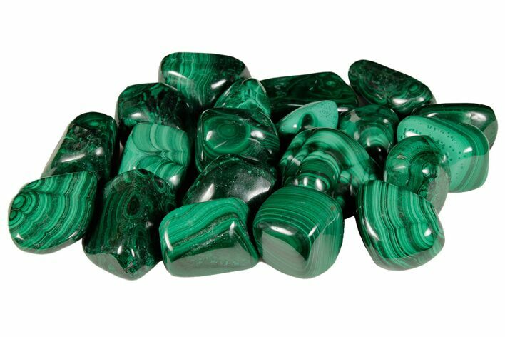 Tumbled Malachite Stones - Photo 1